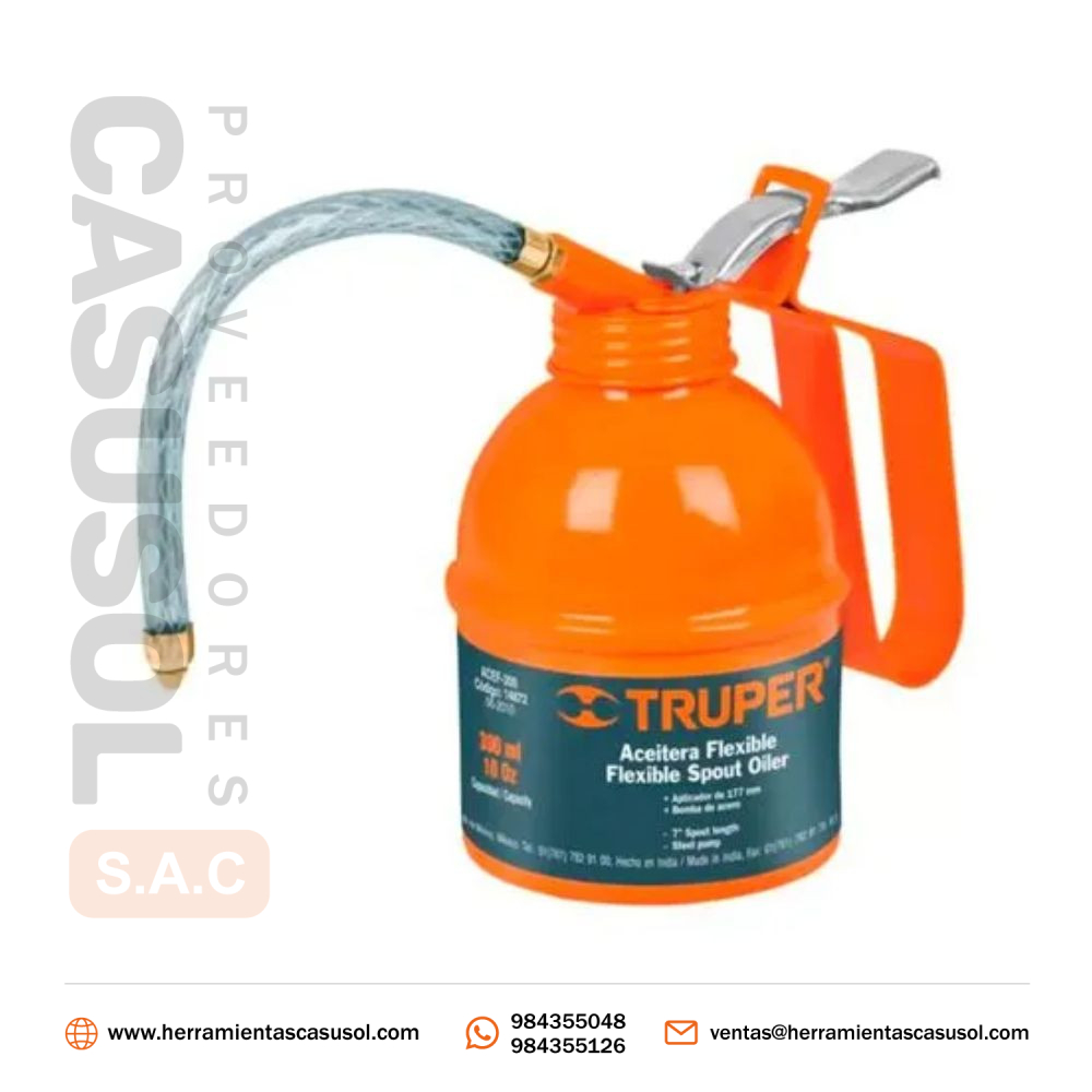 Aceitera Pico Flexible 180Ml (6 Oz) Truper 14870