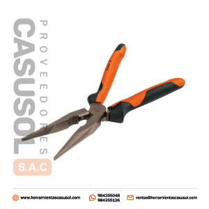 Alicate De Punta Y Corte 8» Mango Grip Truper 17336