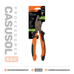 Alicate Universal 8» Mango Grip Truper 17330