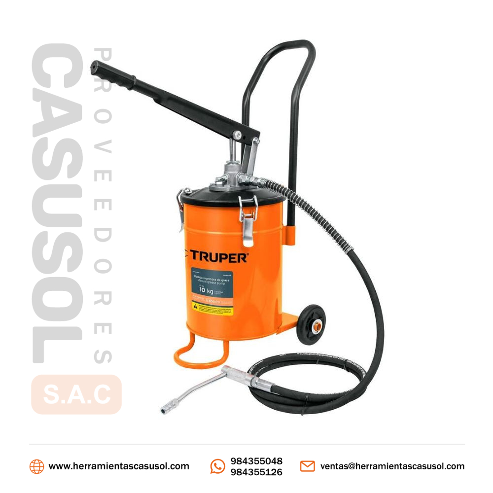 Bomba Inyectora De Grasa 10 Kg Truper Bomin-10 16867