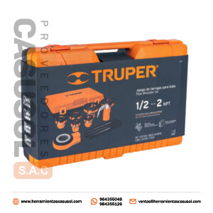 Juego De Tarrajas Para Tubo 1/2 A 1 X 4 Pz Truper 13070