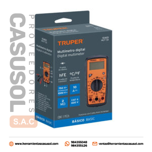 Multimetro Digital Truper 10401 Mut-33