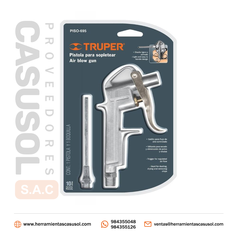 Pistola Metalica Para Sopletear Truper 19235