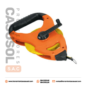 Wincha de Fibra de Vidrio Tipo Cruceta 30Mt Truper 12646